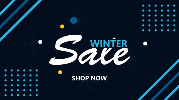 Kış için bayrak tasarımı şablonu