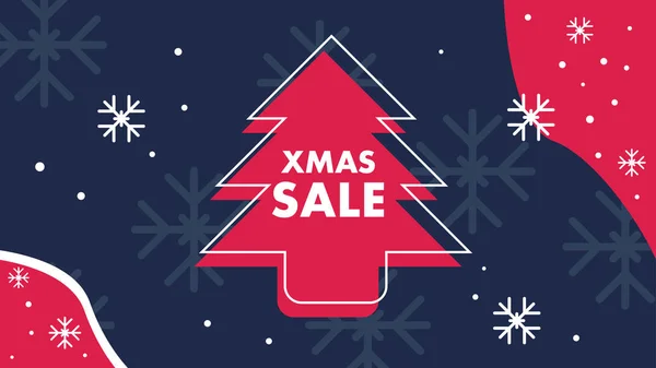 Tasarım Noel indirimi afişi şablonu