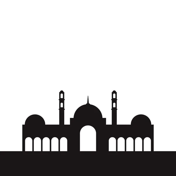 Cami ikonu tasarımı camii şablonu. Cami vektör silueti