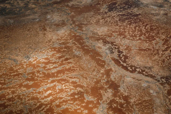 Lake Eyre Salt Flats Australia Meridional aérea con poca sal durante el fondo de textura de verano — Foto de Stock