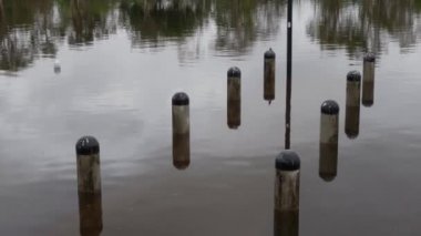 Zümrüt göllerinde sel, Gold Coast, Queensland, Avustralya 'daki sel suları