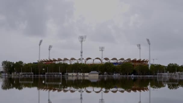 Gold Coast Queensland Austrália Fevereiro 2020 Inundações Esquadra Esportes Carrara — Vídeo de Stock