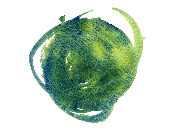緑のバナーブラシ水彩 — ストック写真