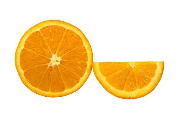 Elszigetelt szelet narancs — Stock Fotó