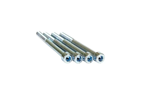 Metal  screws isolated — Stock Photo, Image