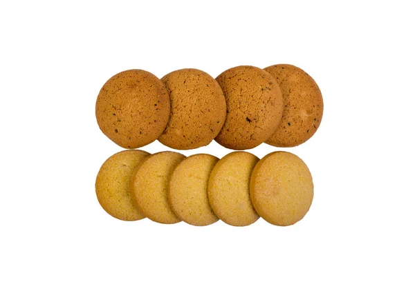 Havermout koekjes en maïs cookies. — Stockfoto