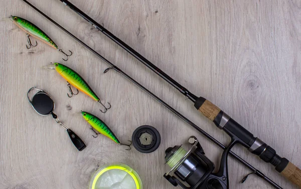 Fishing equipment and accessories. — Stock Photo, Image