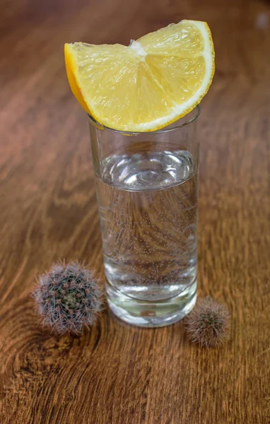 Shot Tequila z cytryny — Zdjęcie stockowe