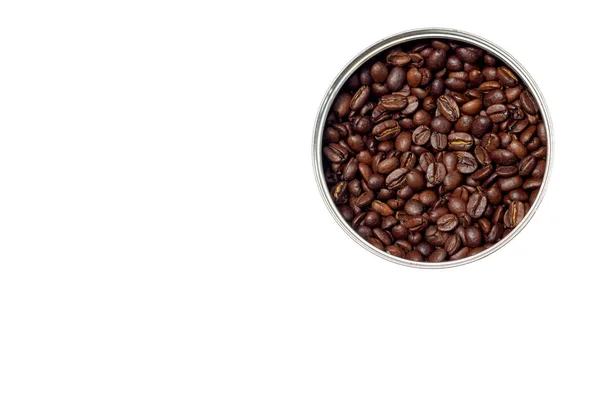 Koffiebonen in de vorm van een cirkel — Stockfoto