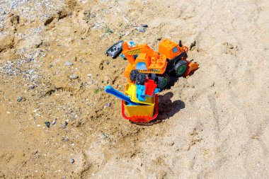 Yaz plaj ve oyuncaklar zamanında. Tatil