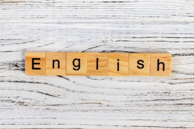 İngilizce kelime yazılı ahşap Cube kavramı