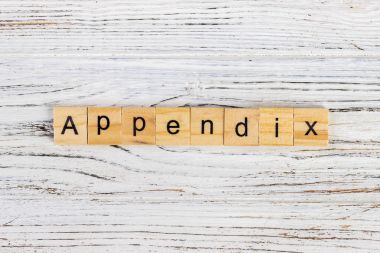 APPENDIX kelimesi ahşap bloklar kavramından yapılmıştır