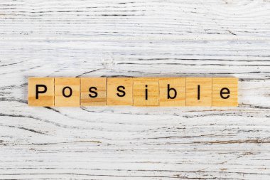 Tahta bloklar kavramı ile yapılan olası sözcük