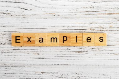Tahta bloklar kavramı ile yapılan örnekler kelime