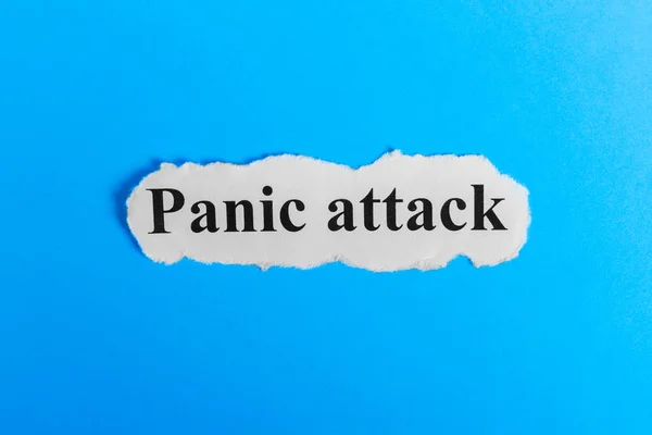Panic Attack text on paper. Word Panic Attack on a piece of paper. Concept Image. Panic Attack Syndrome