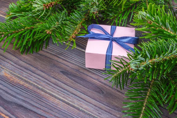 Fondo de Navidad y Año Nuevo con cajas de regalo —  Fotos de Stock