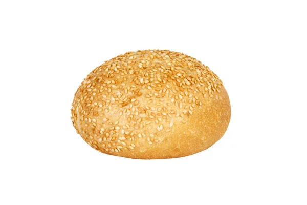 Sesam sandwich broodje geïsoleerd op witte achtergrond — Stockfoto