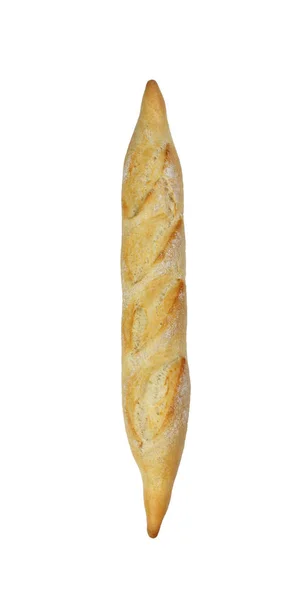 Frans stokbrood geïsoleerd op een witte achtergrond. diner gebakken — Stockfoto