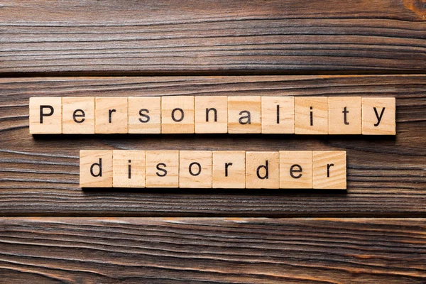 Personality Disorder Word Written Wood Block Personality Disorder Text Table — Stock Photo, Image