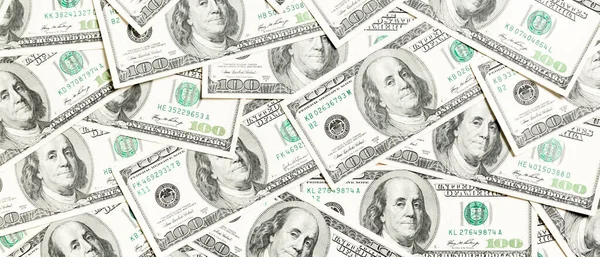 Top View American Money Background Pile Dollar Cash Paper Banknotes — Stock Photo, Image