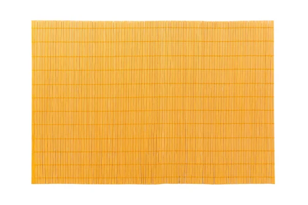 Ovanifrån Isolerad Orange Placemat För Mat Tomrum För Din Design — Stockfoto