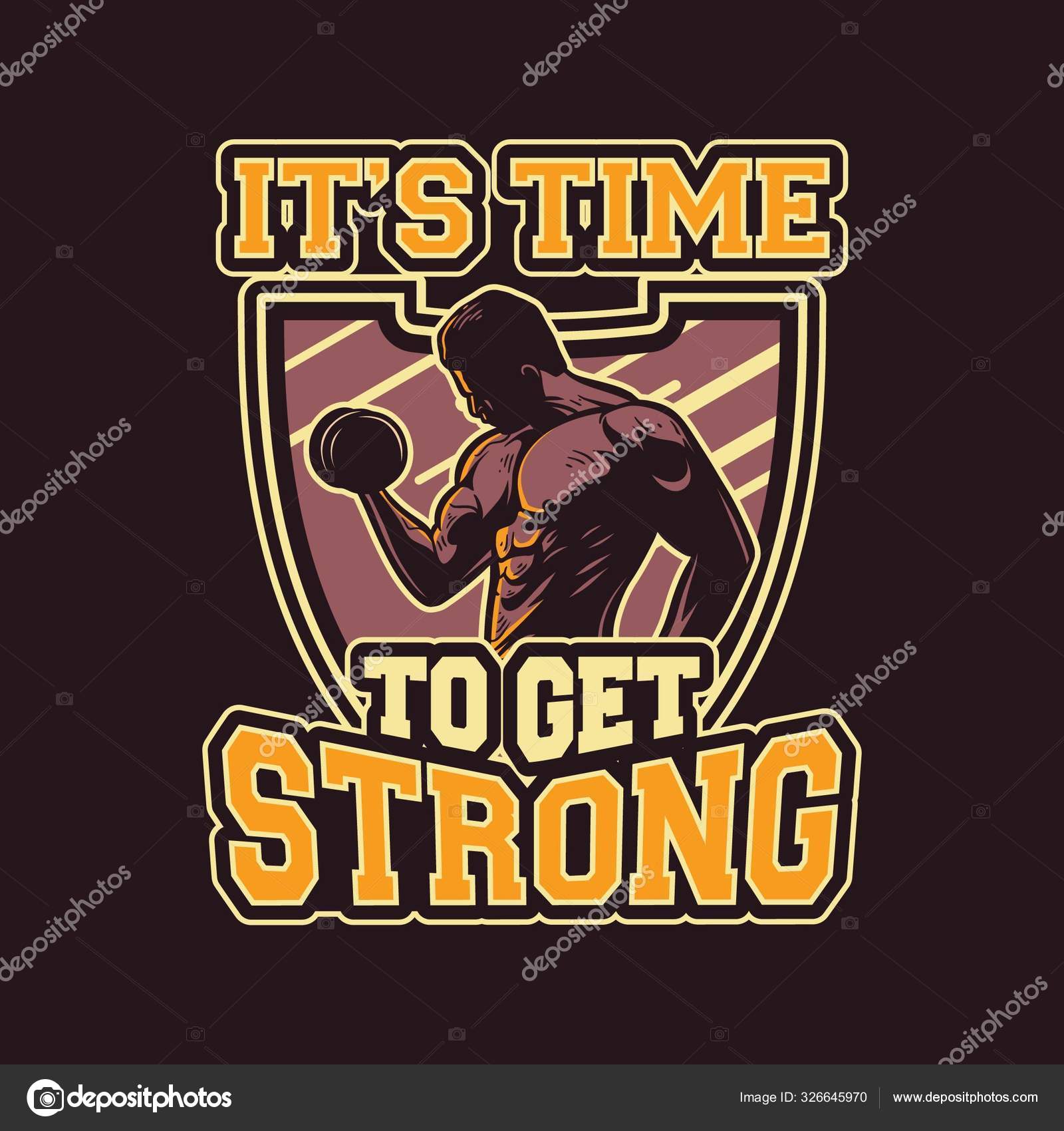 Boxe Bodybuilder Gym Slogan T Shirt