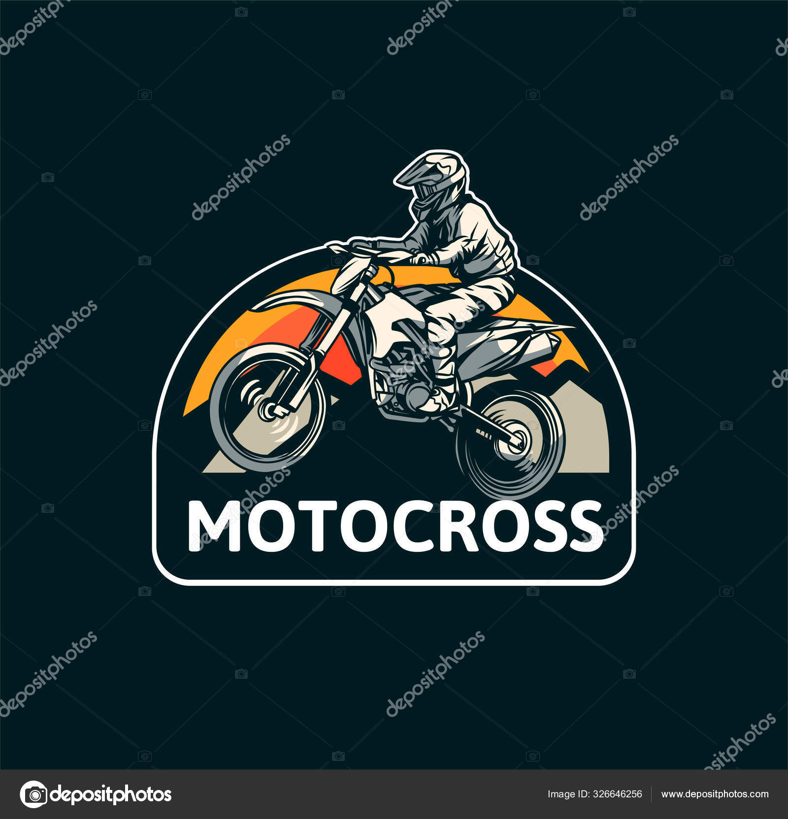 Vetor de Motocross do Stock