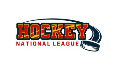 Hokey Ulusal Ligi logo şablonu