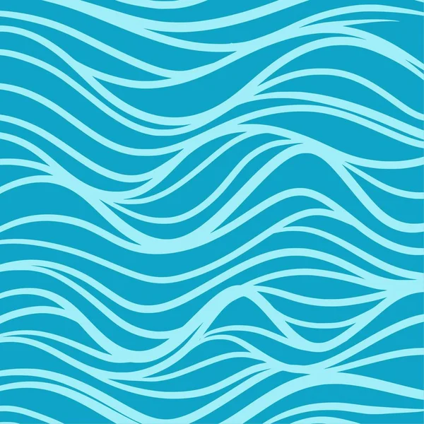 Blue sea wave background pattern — Stock Vector