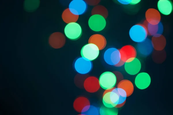 Colorful bokeh circle on right side — Stock Photo, Image