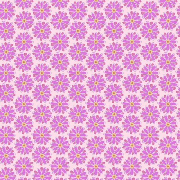 Rosa blomst sømløse mønstre – stockfoto
