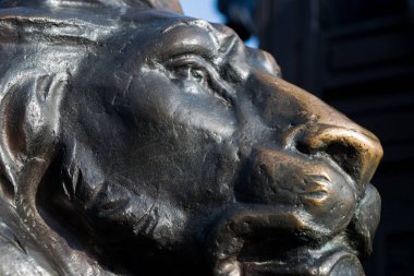 Aslan bronz heykel