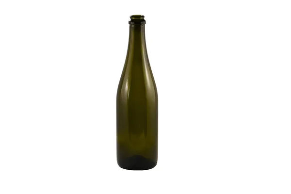 Bottiglia di champagne isolato su sfondo bianco. — Foto Stock