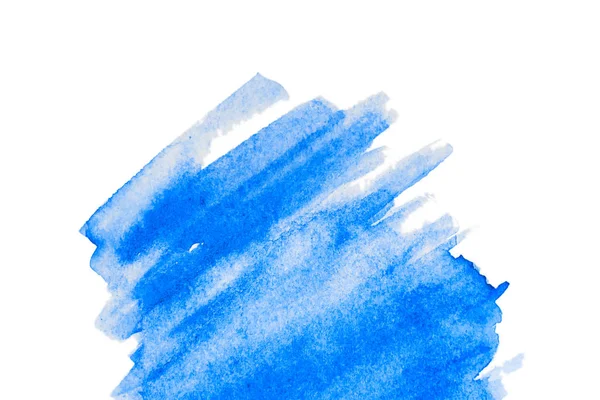 Clássico azul aquarela textura fundo, pintado à mão . — Fotografia de Stock