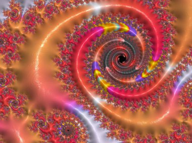 Bilgisayar Fraktal tasarım üretti. Fraktal hiç bitmeyen bir desen. Fraktallar, farklı ölçeklerde kendine benzeyen sonsuz derecede karmaşık kalıplardır..