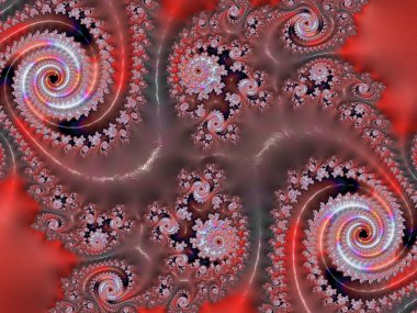 Bilgisayar Fraktal tasarım üretti. Fraktal hiç bitmeyen bir desen. Fraktallar, farklı ölçeklerde kendine benzeyen sonsuz derecede karmaşık kalıplardır..