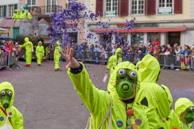 Solothurn İsviçre 'deki Sokak Karnavalı 3.2019