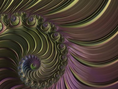 Bilgisayar Fraktal tasarım üretti. Fraktal hiç bitmeyen bir desen. Fraktallar, farklı ölçeklerde kendine benzeyen sonsuz derecede karmaşık kalıplardır..