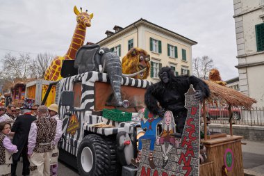 Solothurn İsviçre 'deki Sokak Karnavalı 3.2019