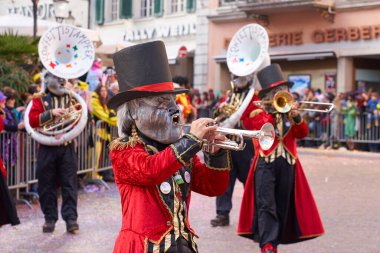 Solothurn İsviçre 'deki Sokak Karnavalı 3.2019