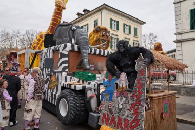 Solothurn İsviçre 'deki Sokak Karnavalı 3.2019
