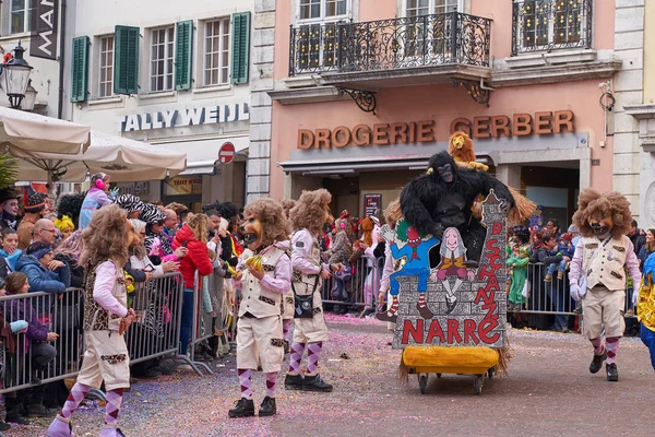 Carnaval Callejero Solothurn Suiza 2019 — Foto de Stock