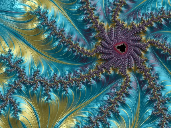 Bilgisayar Fraktal tasarım üretti. Fraktal hiç bitmeyen bir desen. Fraktallar, farklı ölçeklerde kendine benzeyen sonsuz derecede karmaşık kalıplardır..