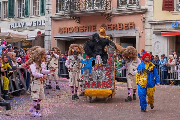 Solothurn İsviçre 'deki Sokak Karnavalı 3.2019