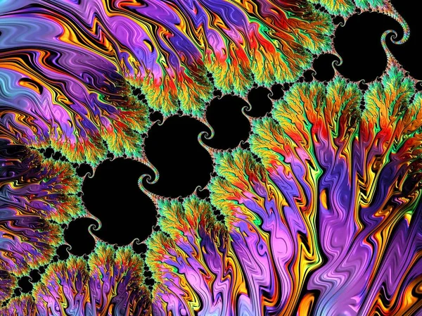 Computergeneriertes Fraktal Design Ein Fraktal Ist Ein Endloses Muster Fraktale — Stockfoto