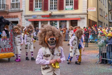 Solothurn İsviçre 'deki Sokak Karnavalı 3.2019