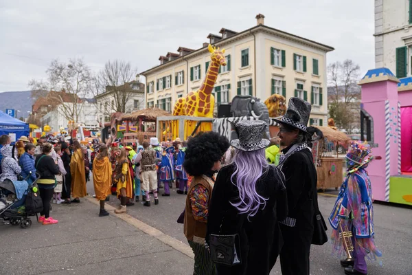 Carnaval Callejero Solothurn Suiza 2019 — Foto de Stock