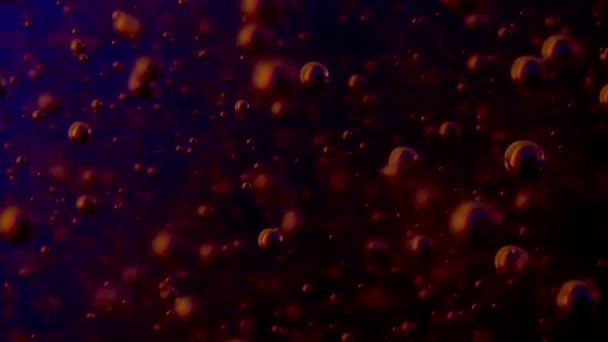 bulles scintillantes soufflant dans une substance dure 