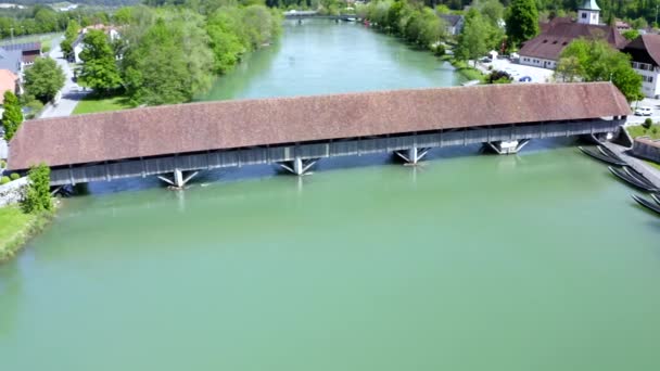 Θέα Από Drone Wangen Γερμανία — Αρχείο Βίντεο