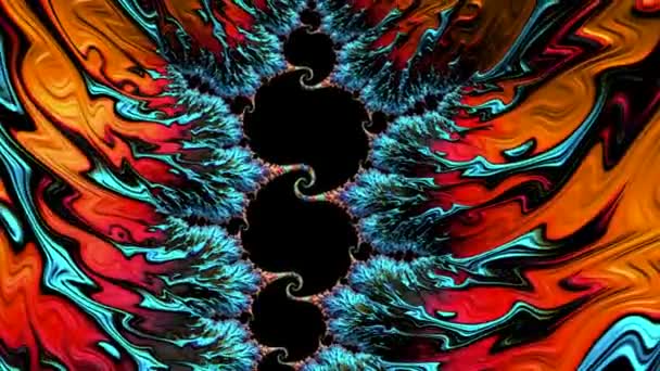 Imágenes Diseño Fractal Generadas Por Computadora — Vídeo de stock